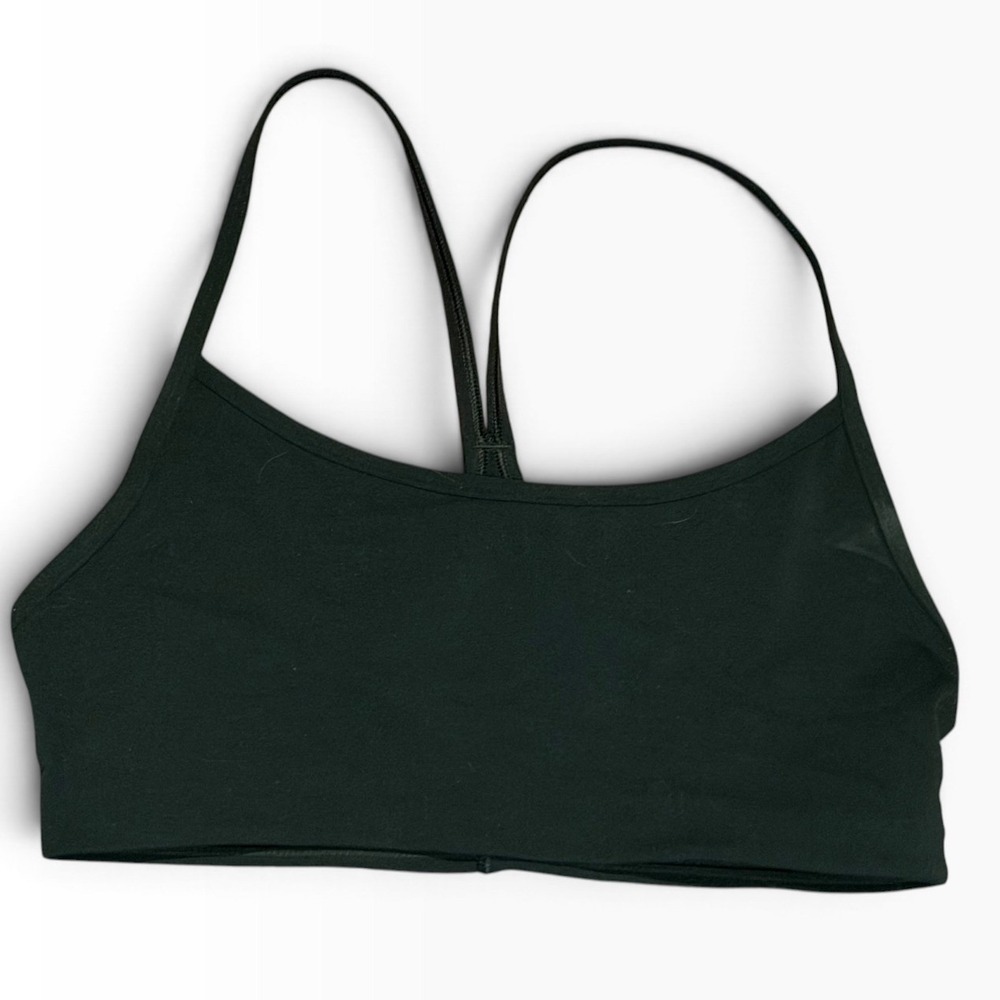 Vuori All The Feels Bra Forest Green Racerback Sports Bra Strappy VW1099 Small